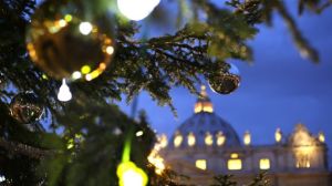 The Vatican Christmas tree is lit up after a ceremony in Saint Peter's Square at the Vatican December 14, 2012. (REUTERS)